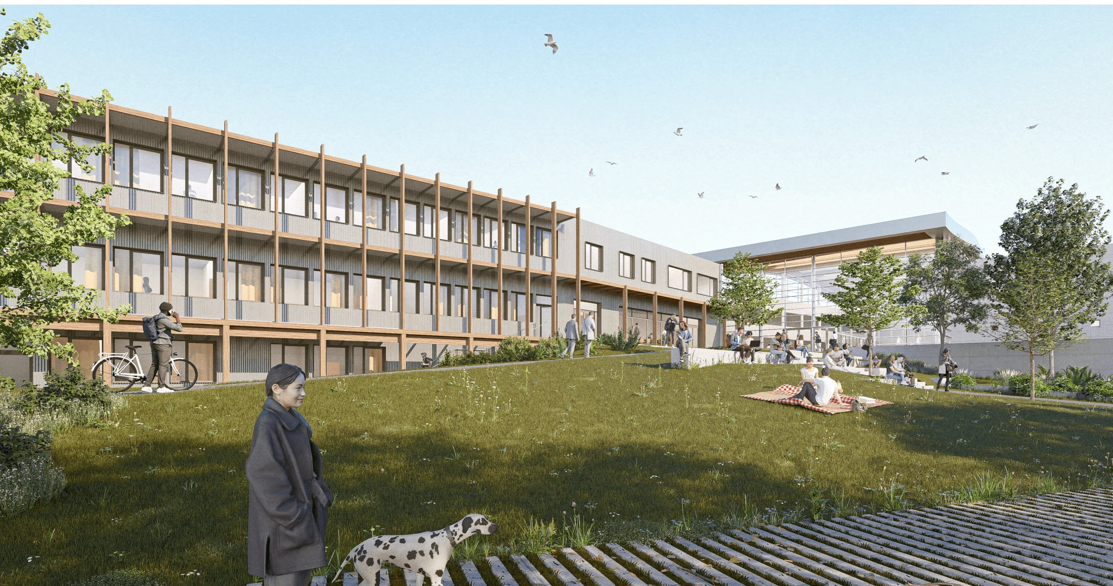 Perspective campus la Fleuryaie