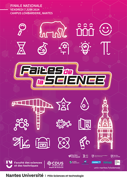 Affiche finale nationale concours Faites de la Science 2024