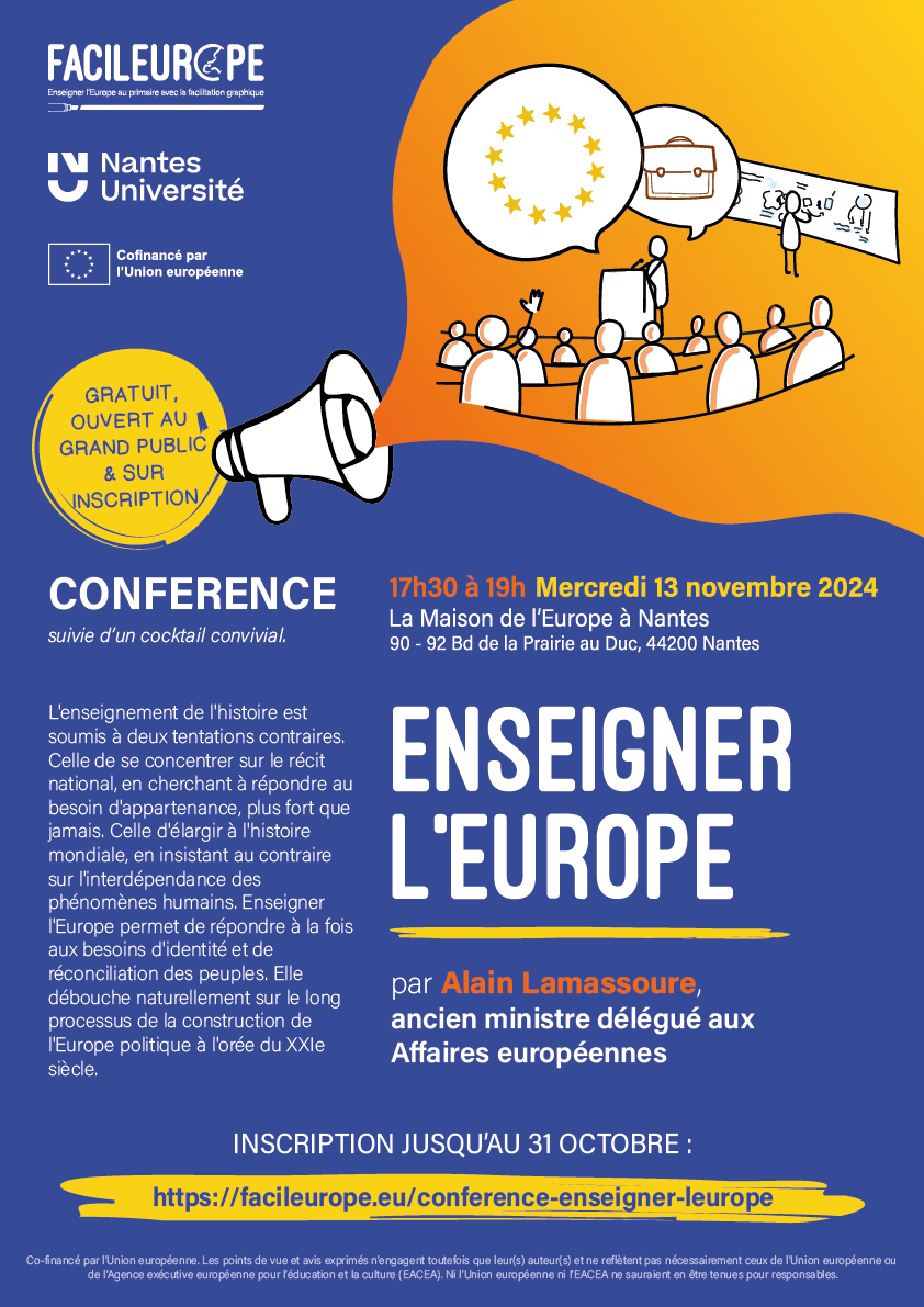 Affiche Conférence "Enseigner l'Europe"