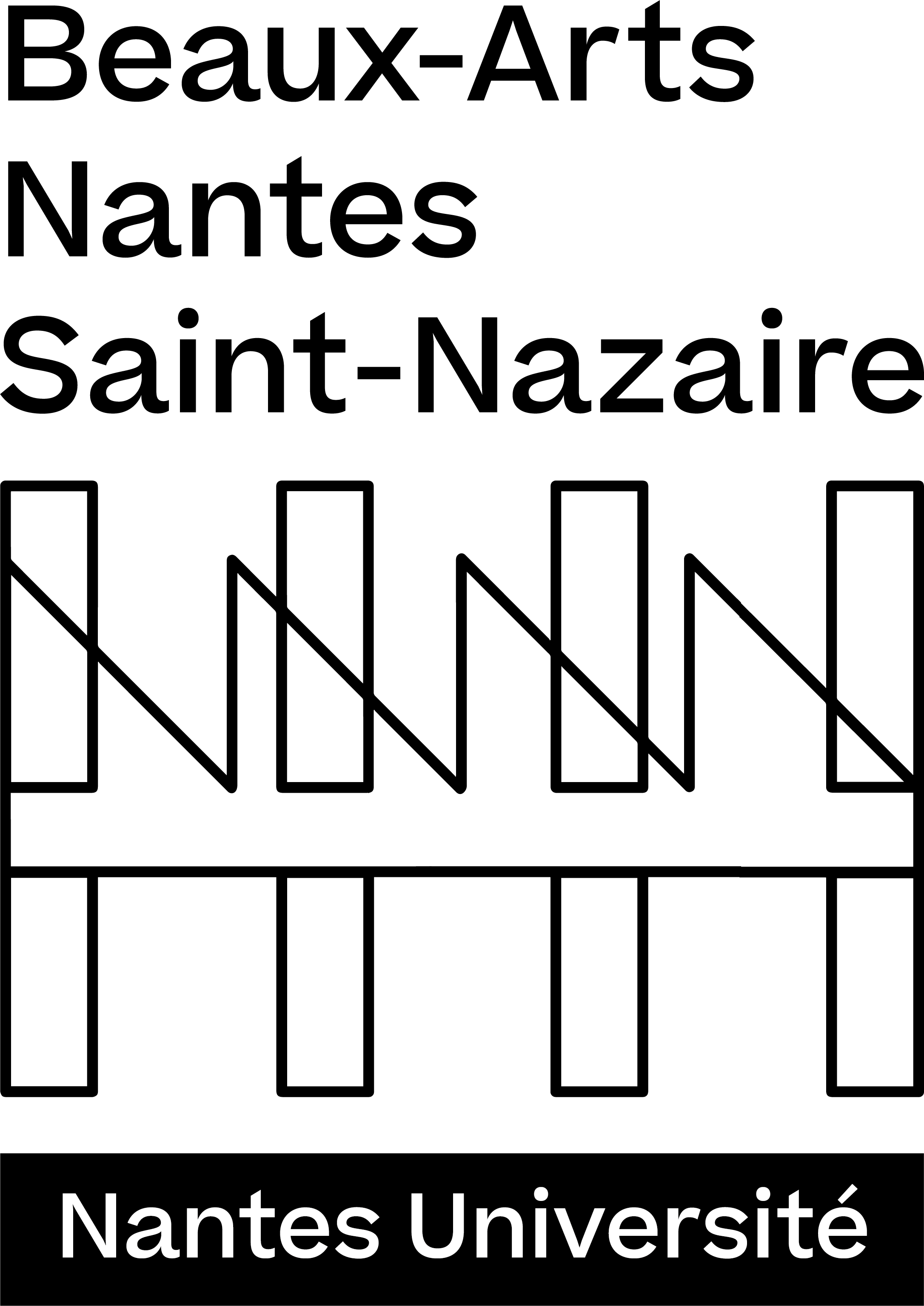 Beaux Arts logo noir vertical 2024