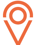 Picto location orange